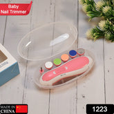 Nail trimmer for infants with grinding heads